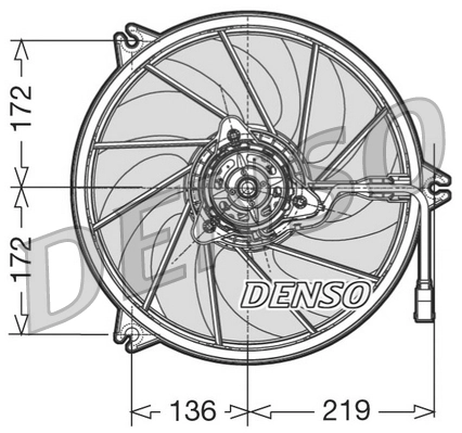 Ventilaator, mootorijahutus DENSO DER21010
