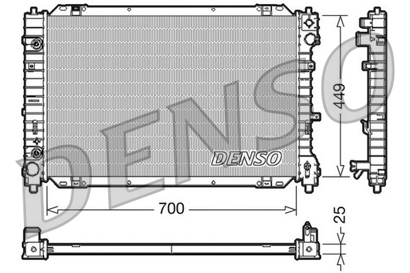 Radiaator, mootorijahutus DENSO DRM10089