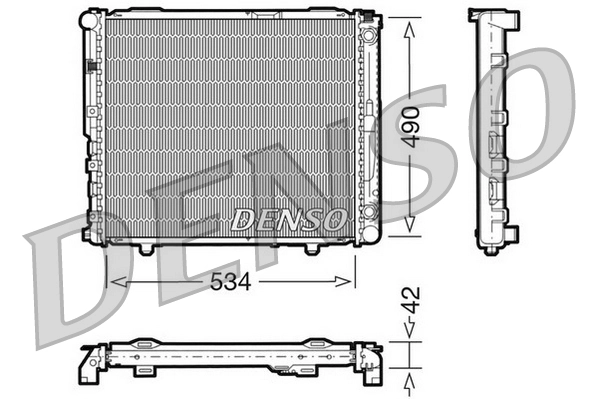 Radiaator, mootorijahutus DENSO DRM17032