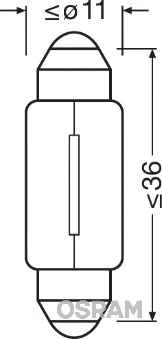 Hõõgpirn, salongivalgusti ams-OSRAM 6461