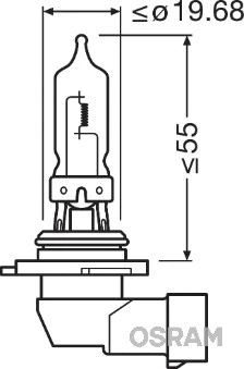 Hõõgpirn, Kaugtuli ams-OSRAM 9005CBI-HCB