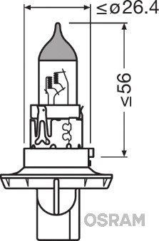 Hõõgpirn, Kaugtuli ams-OSRAM 9008
