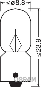Hõõgpirn, salongivalgusti ams-OSRAM 3796