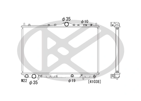 Radiaator, mootorijahutus KOYORAD PL031181