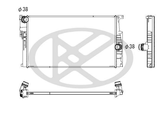 Radiaator, mootorijahutus KOYORAD PL423272