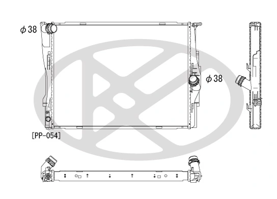 Radiaator, mootorijahutus KOYORAD PL422088R