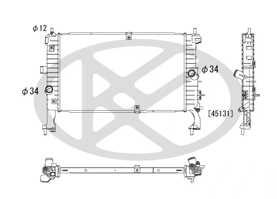Radiaator, mootorijahutus KOYORAD PL462547