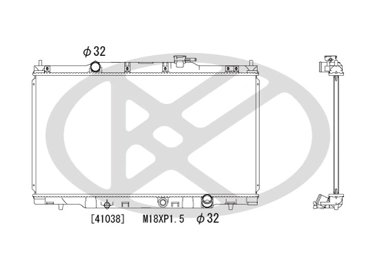 Radiaator, mootorijahutus KOYORAD PL081258