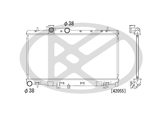 Radiaator, mootorijahutus KOYORAD PL090864