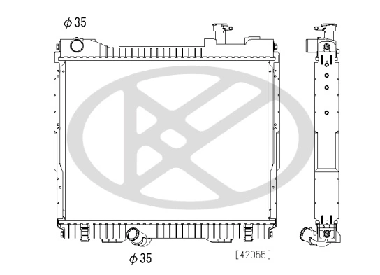 Radiaator, mootorijahutus KOYORAD PL023261