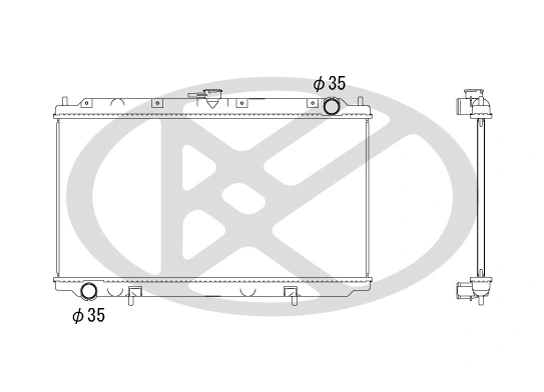 Radiaator, mootorijahutus KOYORAD PL021183