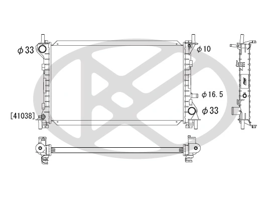 Radiaator, mootorijahutus KOYORAD PL321235