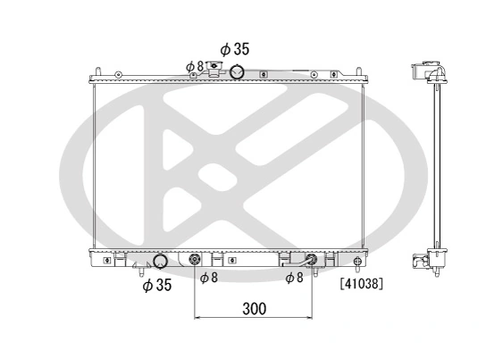Radiaator, mootorijahutus KOYORAD PL032590