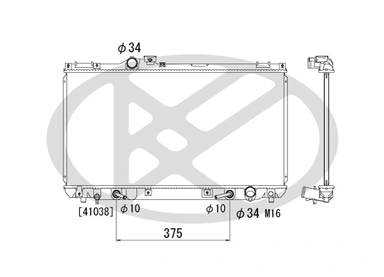 Radiaator, mootorijahutus KOYORAD PL010692
