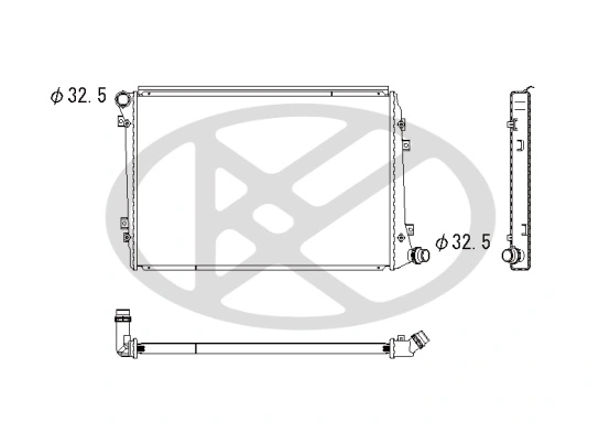 Radiaator, mootorijahutus KOYORAD PL452447