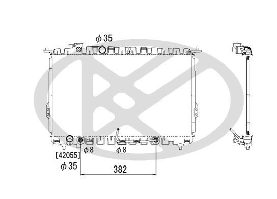 Radiaator, mootorijahutus KOYORAD PL811803