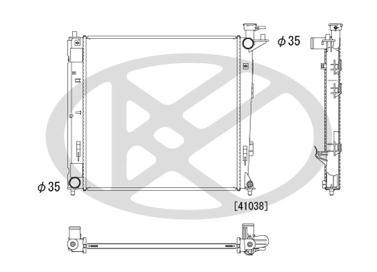 Radiaator, mootorijahutus KOYORAD PL812557