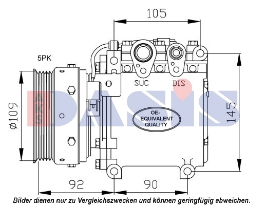 Kompressor, kliimaseade AKS DASIS 851647N