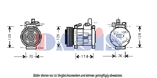 Kompressor, kliimaseade AKS DASIS 851005N