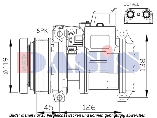 Kompressor, kliimaseade AKS DASIS 851444N