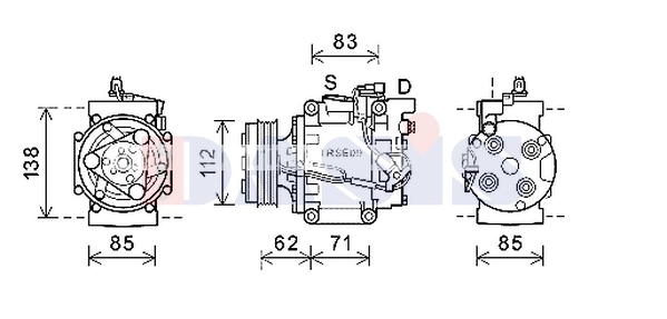 Kompressor, kliimaseade AKS DASIS 852782N