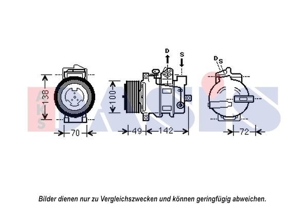 Kompressor, kliimaseade AKS DASIS 852585N