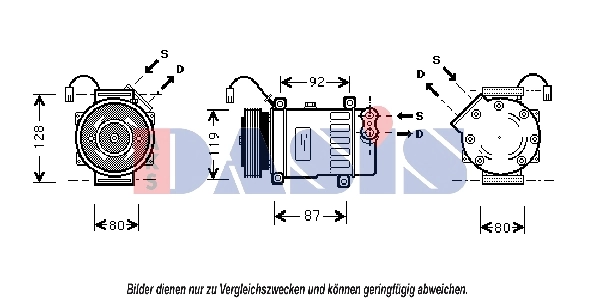 Kompressor, kliimaseade AKS DASIS 851369N