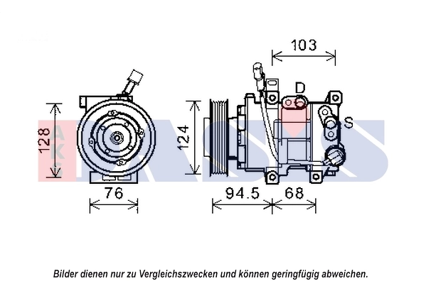 Kompressor, kliimaseade AKS DASIS 852569N