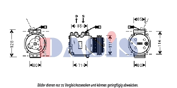 Kompressor, kliimaseade AKS DASIS 851101N