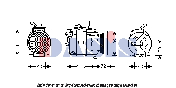 Kompressor, kliimaseade AKS DASIS 851407N
