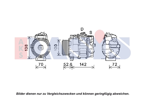 Kompressor, kliimaseade AKS DASIS 852715N
