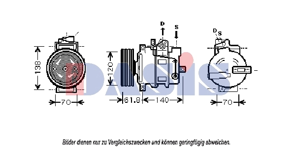 Kompressor, kliimaseade AKS DASIS 851663N