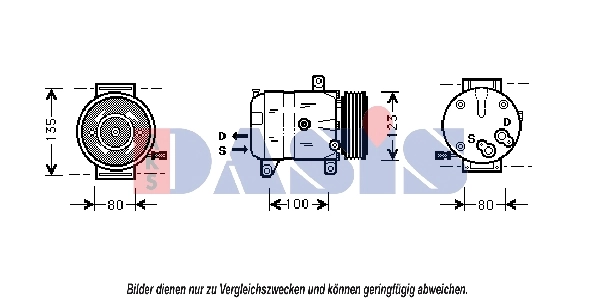 Kompressor, kliimaseade AKS DASIS 820670N