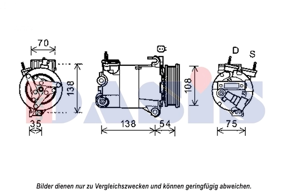 Kompressor, kliimaseade AKS DASIS 852555N