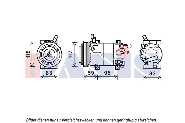Kompressor, kliimaseade AKS DASIS 852686N