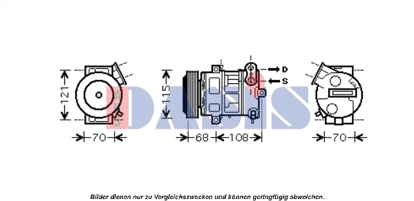 Kompressor, kliimaseade AKS DASIS 851604N
