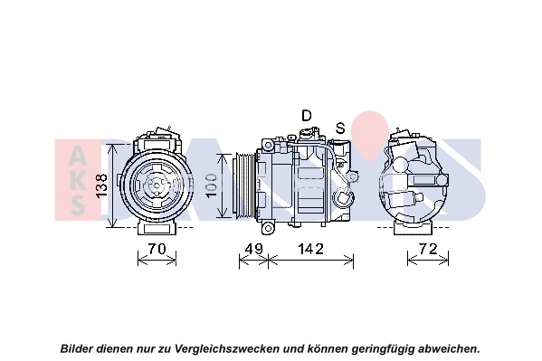 Kompressor, kliimaseade AKS DASIS 852711N