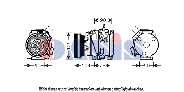 Kompressor, kliimaseade AKS DASIS 851629N