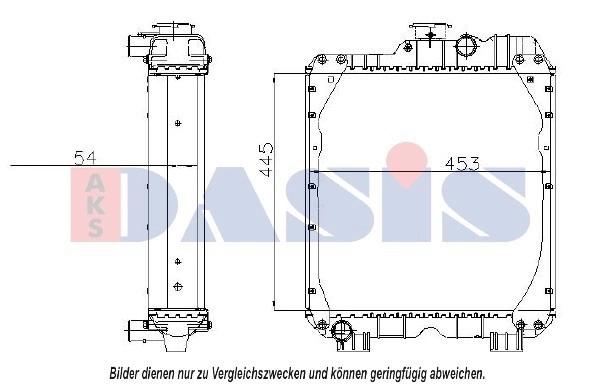 Radiaator, mootorijahutus AKS DASIS 440312N