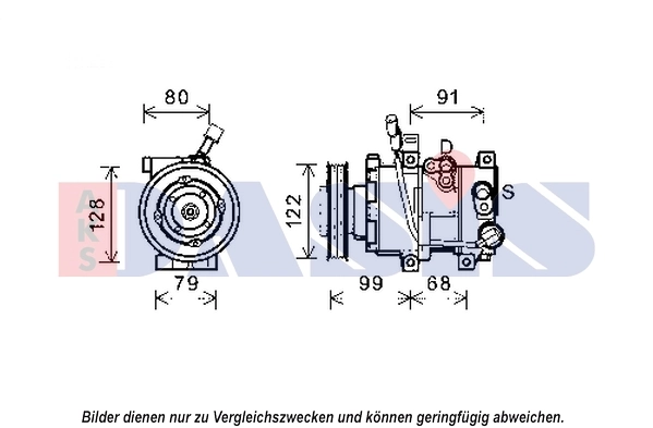 Kompressor, kliimaseade AKS DASIS 852572N