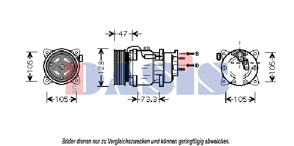 Kompressor, kliimaseade AKS DASIS 851411N