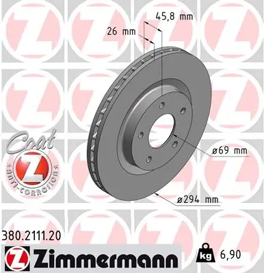Piduriketas ZIMMERMANN 380.2111.20