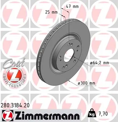 Piduriketas ZIMMERMANN 280.3184.20