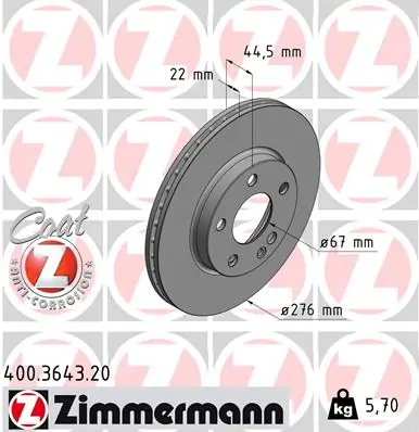Piduriketas ZIMMERMANN 400.3643.20