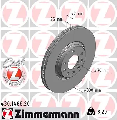 Piduriketas ZIMMERMANN 430.1488.20