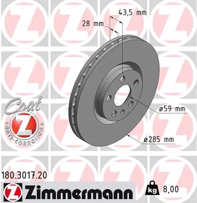 Piduriketas ZIMMERMANN 180.3017.20