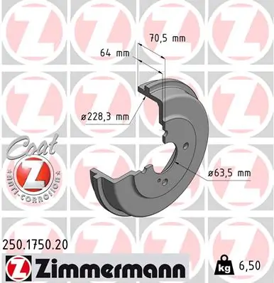 Piduritrummel ZIMMERMANN 250.1750.20