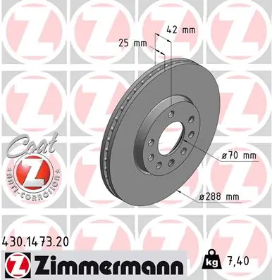 Piduriketas ZIMMERMANN 430.1473.20