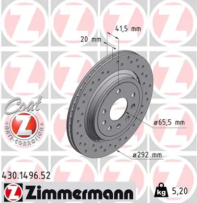 Piduriketas ZIMMERMANN 430.1496.52