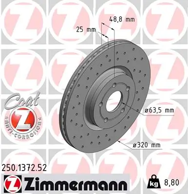 Piduriketas ZIMMERMANN 250.1372.52